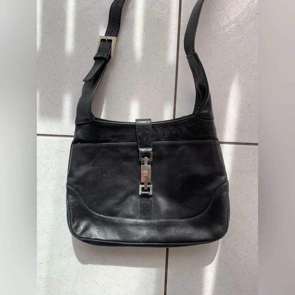 Aldo vintage leather Classic Black Handbag - Picture 2 of 4